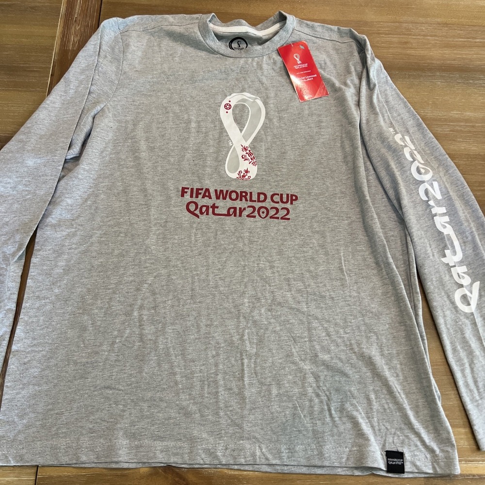 FIFA‎ World Cup Qatar 2022 Long Sleeve T-Shirt X Large Soccer Futbol